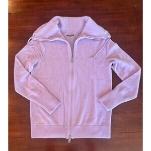 Ralph Lauren Sweater Sz M RLX Cashmere Full Zip Cozy Cardigan Gorpcore Lilac